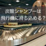 炭酸シャンプーは飛行機に持ち込める？